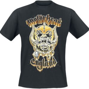 Motorhead T-Shirt 50th Gold Warpig S to 4XL for Men black
