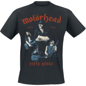 Motorhead T-Shirt 50 Lemmy Collage S to 4XL for Men black