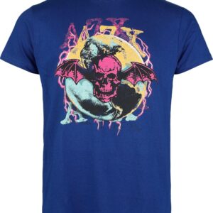 Avenged Sevenfold T-Shirt Lighting Bat S to XXL for Men blue