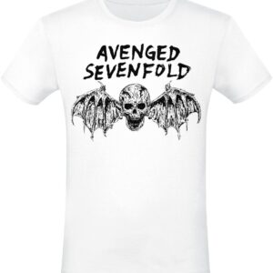 Avenged Sevenfold T-Shirt Bat S to XXL for Men white