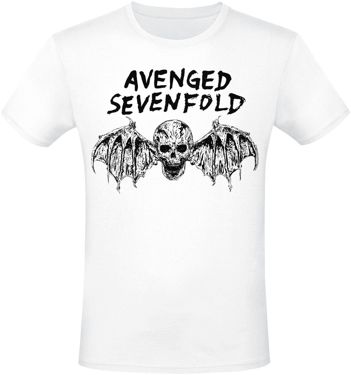 Avenged Sevenfold T-Shirt Bat S to XXL for Men white
