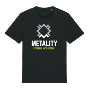 Metality T-Shirt S to 5XL for Men black