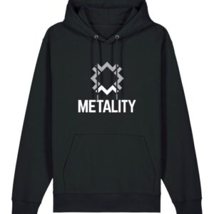 Metality Hoodie Jumper S to 5XL for Men black