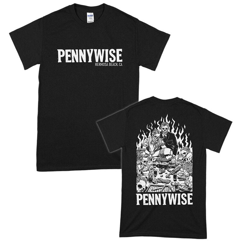 Pennywise T-Shirt Dinner S to XXL for Men black