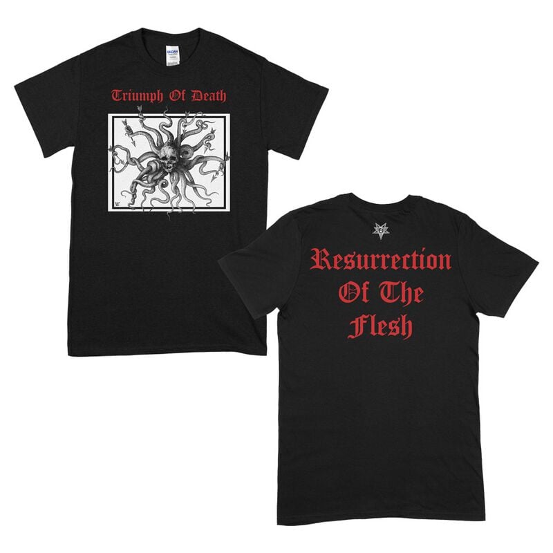 Triumph Of Death T-Shirt Resurrection of the flesh S to XXL for Men black