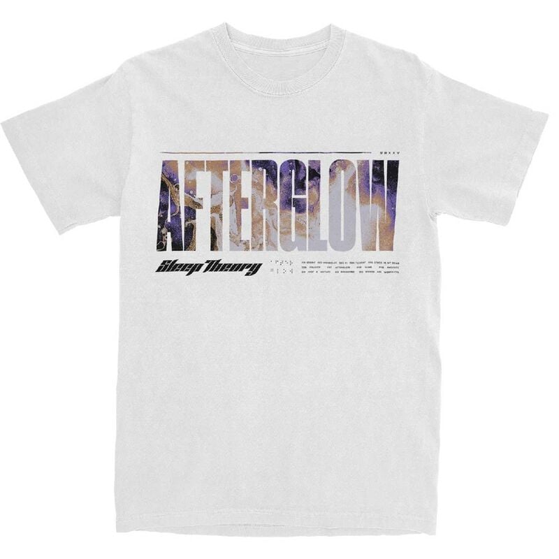 Sleep Theory T-Shirt Afterglow Tracklist S to XXL for Men white