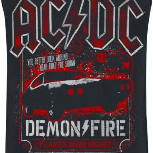 AC/DC Tanktop Demon Fire Hell S to XL for Men black