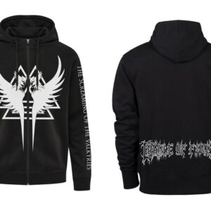 Cradle Of Filth Hoodie Jacket Valkyrie S to XL for Men black