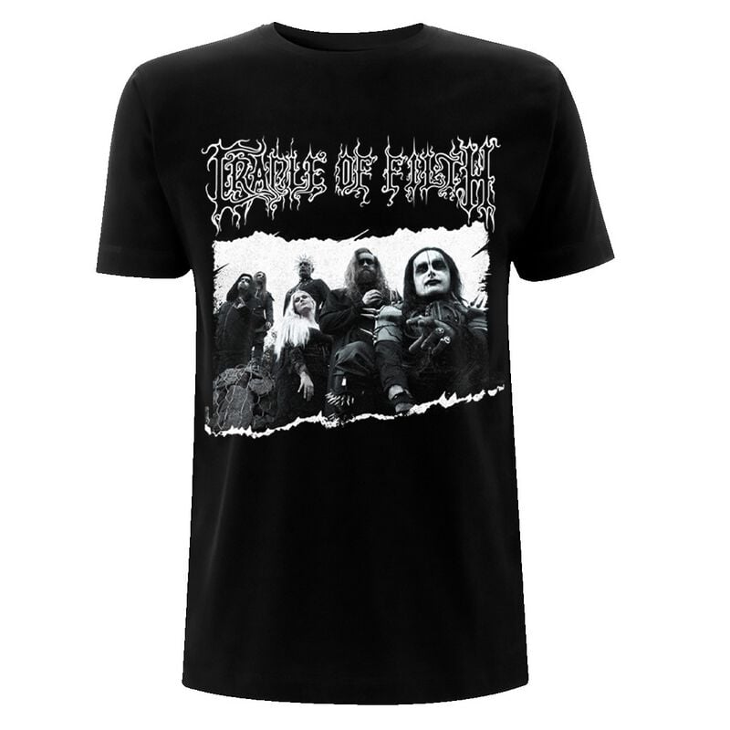 Cradle Of Filth T-Shirt Black And White S to L for Men black