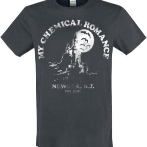 My Chemical Romance T-Shirt Amplified Collection Newark Castle M to XXL for Men charcoal
