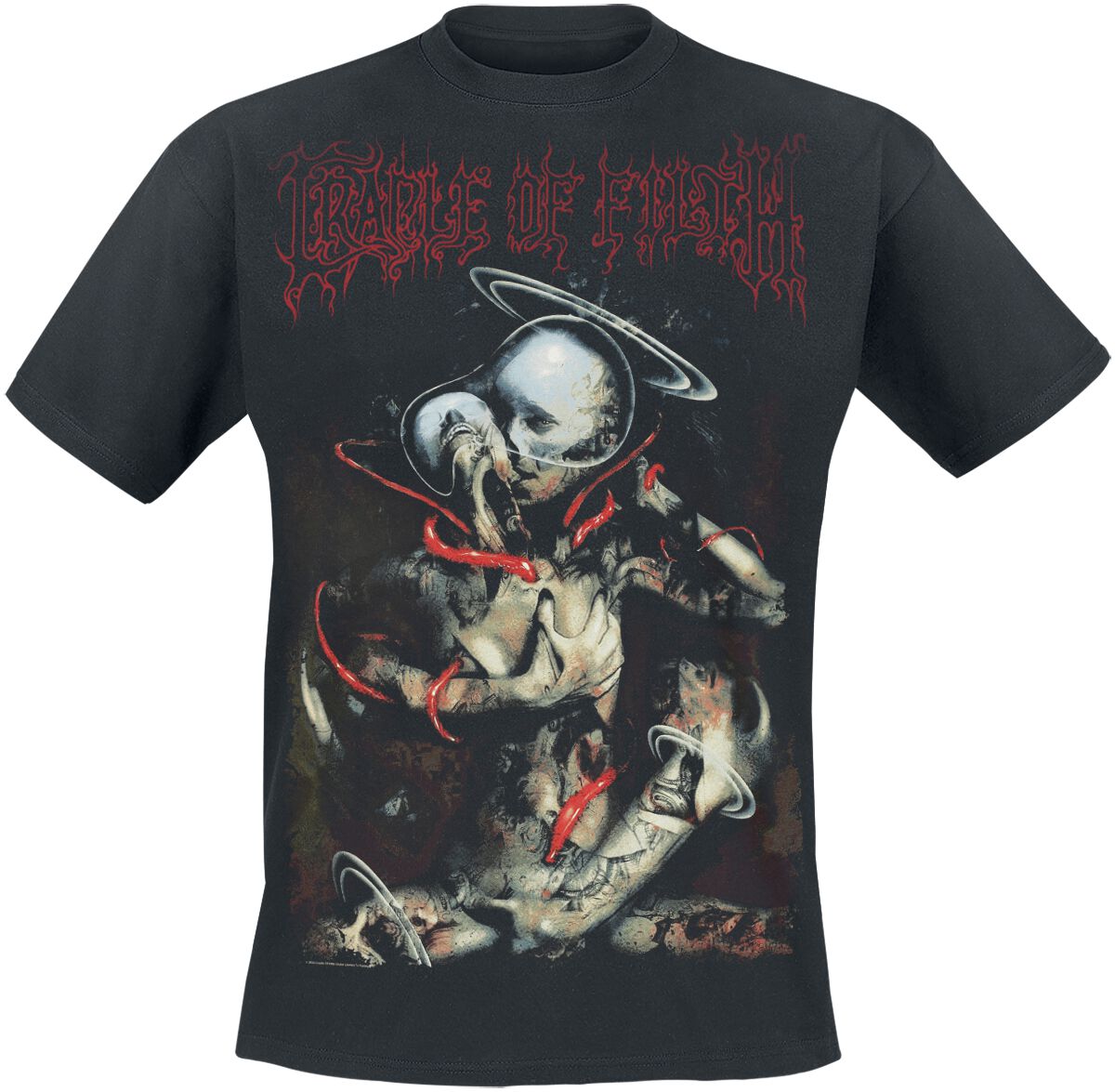 Cradle Of Filth T-Shirt We Wish To Live Deliciously S to XL for Men black