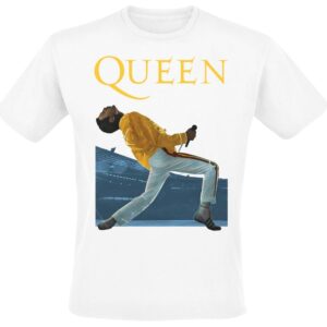 Queen T-Shirt Wembley Freddie S to 4XL for Men white