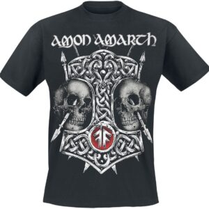 Amon Amarth T-Shirt Hammer & Skulls S to 4XL for Men black