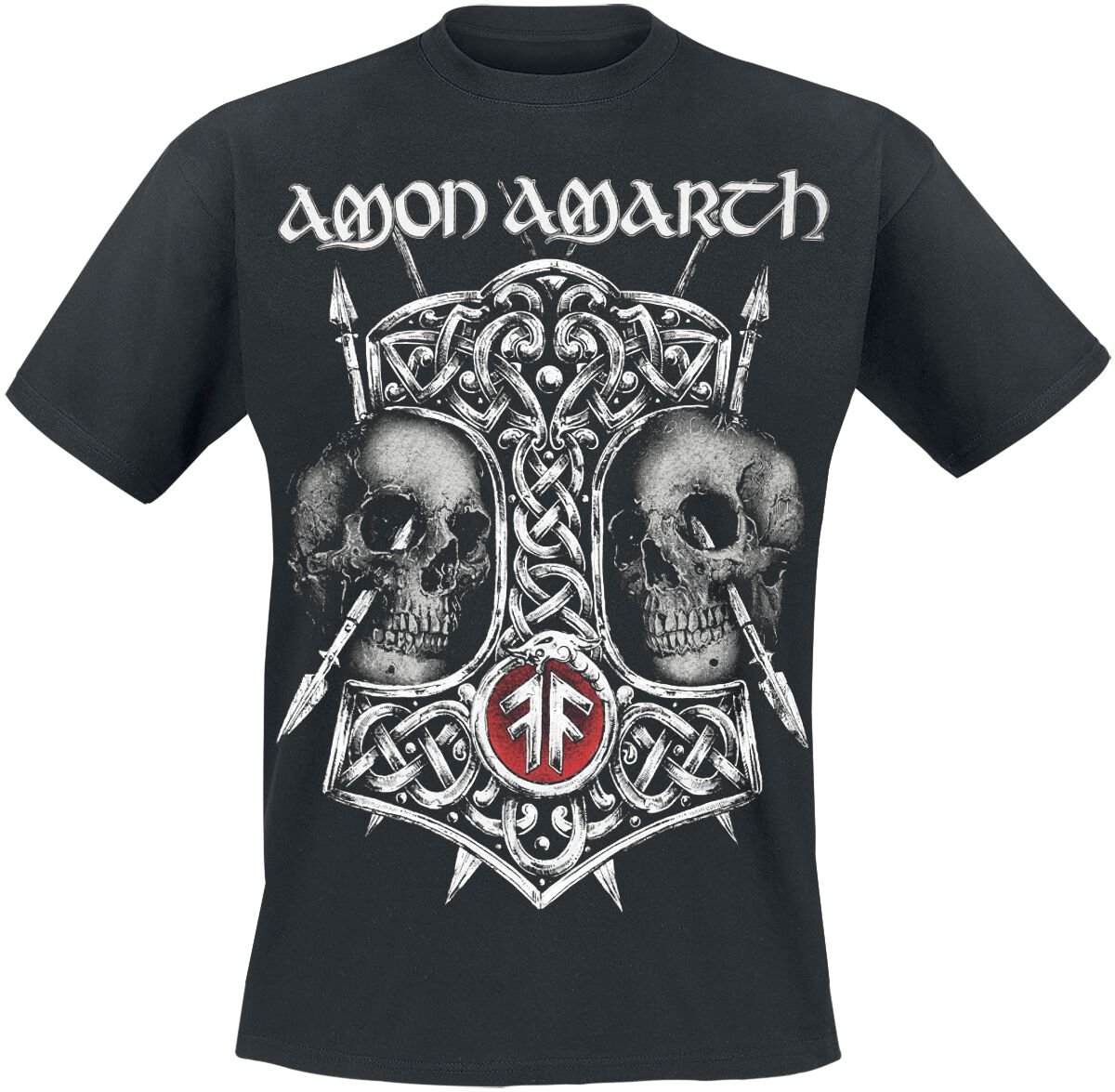 Amon Amarth T-Shirt Hammer & Skulls S to 4XL for Men black