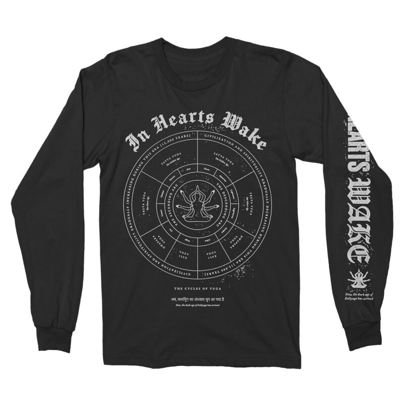 In Hearts Wake Long-sleeve Shirt Cycles of Yuga S to XXL for Men black
