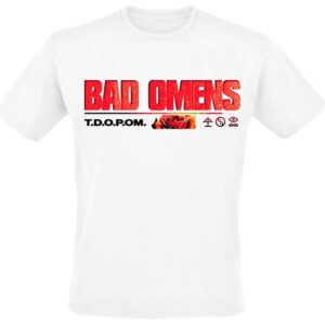 Bad Omens T-Shirt Flower S to 4XL for Men white