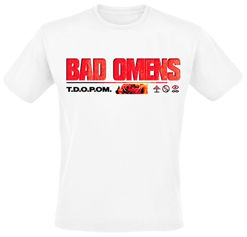 Bad Omens T-Shirt Flower S to 4XL for Men white