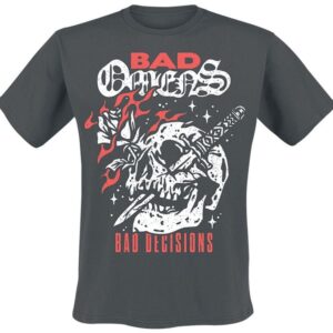 Bad Omens T-Shirt Bad Decisions Skull S to 4XL for Men dark grey
