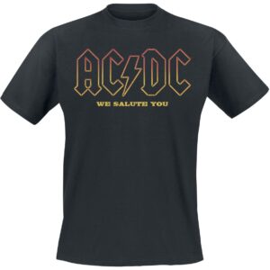 AC/DC T-Shirt About To Rock Salute S to 5XL for Men black