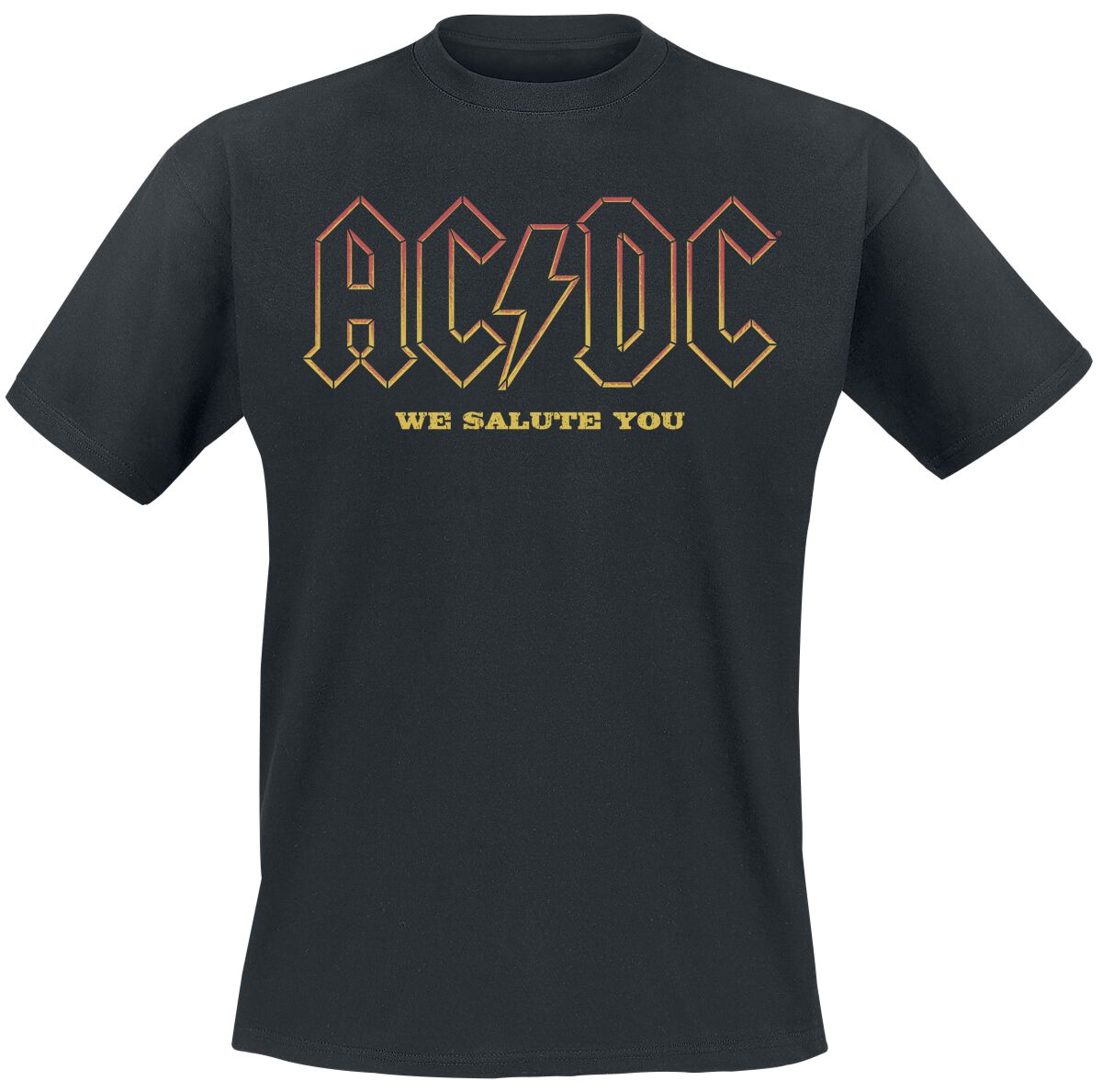 AC/DC T-Shirt About To Rock Salute S to 5XL for Men black