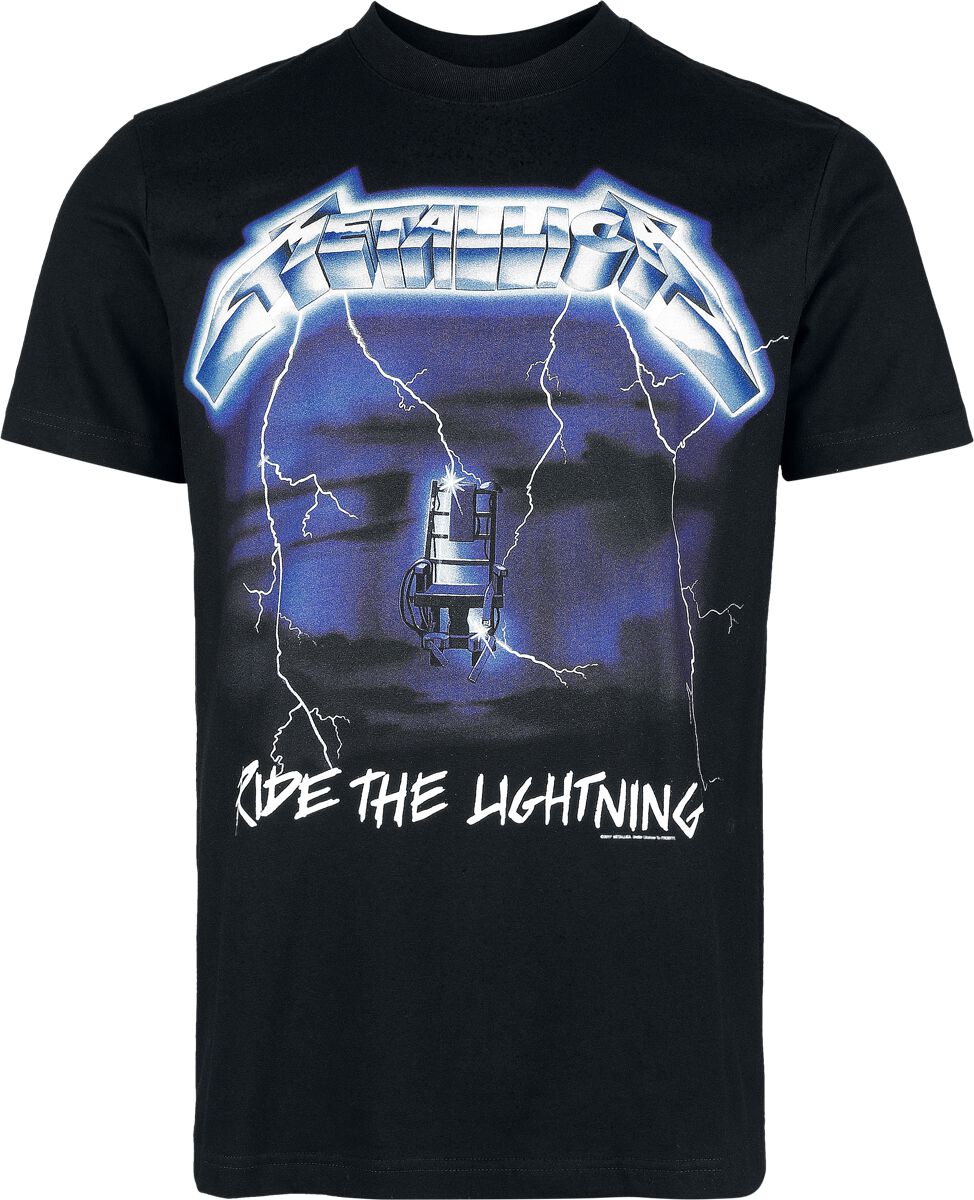 Metallica T-Shirt Ride The Lightning Heavyweight S to XXL for Men black