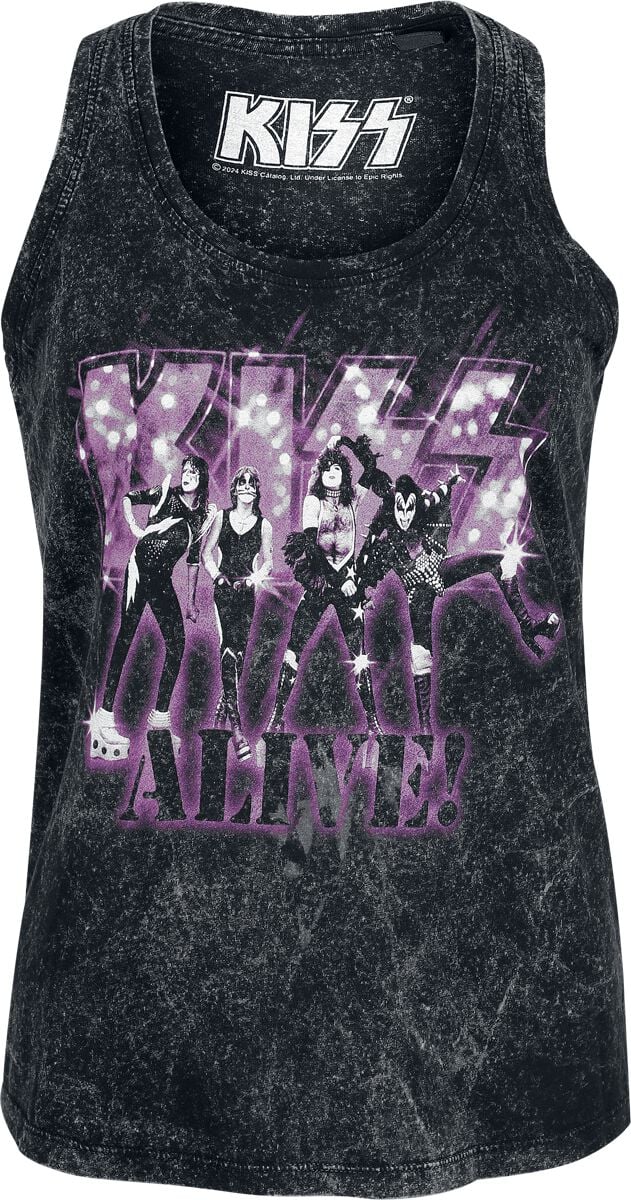 Kiss Top Alive S to XXL for Women anthracite