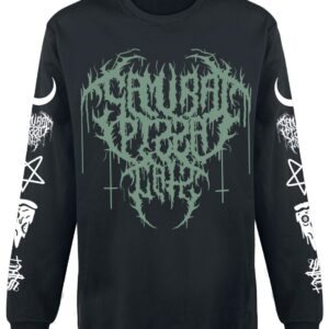 Samurai Pizza Cats Long-sleeve Shirt In Cats We Trust S to 3XL for Men black