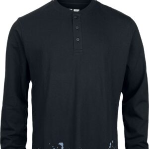 Korn Long-sleeve Shirt Forgotten Henley S to XXL for Men black