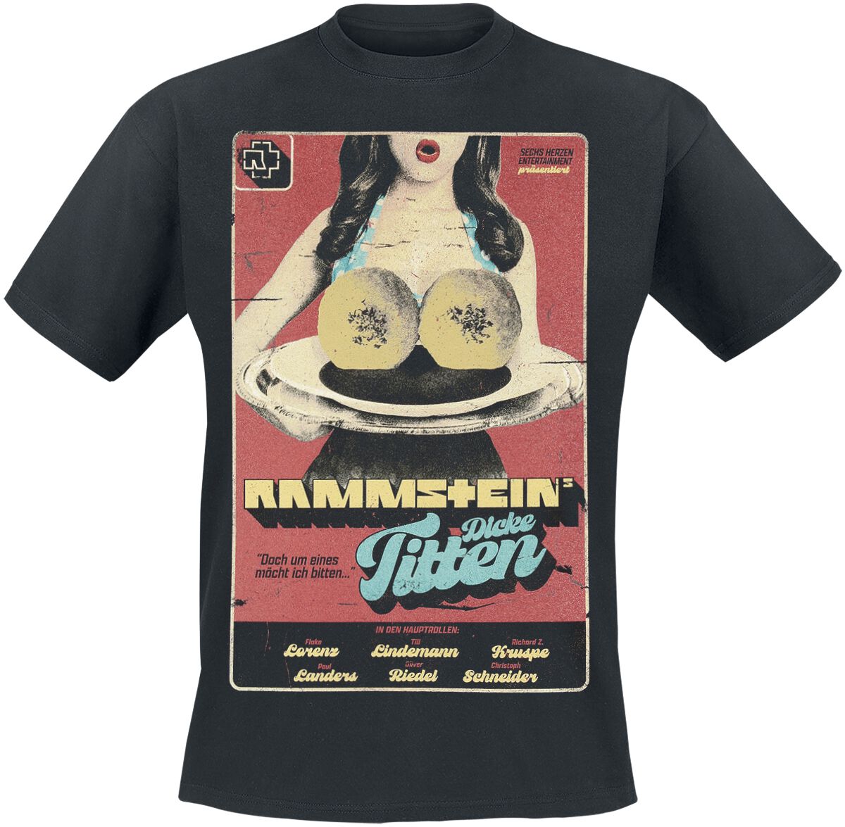 Rammstein T-Shirt Dicke Titten S to 5XL for Men black