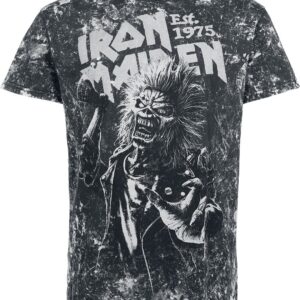 Iron Maiden T-Shirt Eddie S to 3XL for Men black-grey
