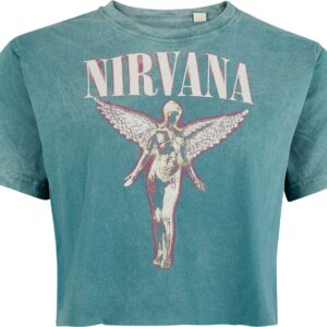 Nirvana T-Shirt Angel S to 3XL for Women blue