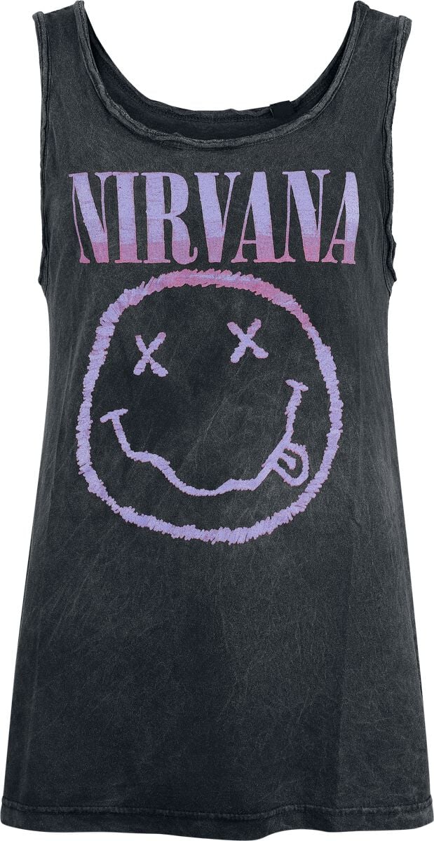 Nirvana Top Smiley S to 3XL for Women black