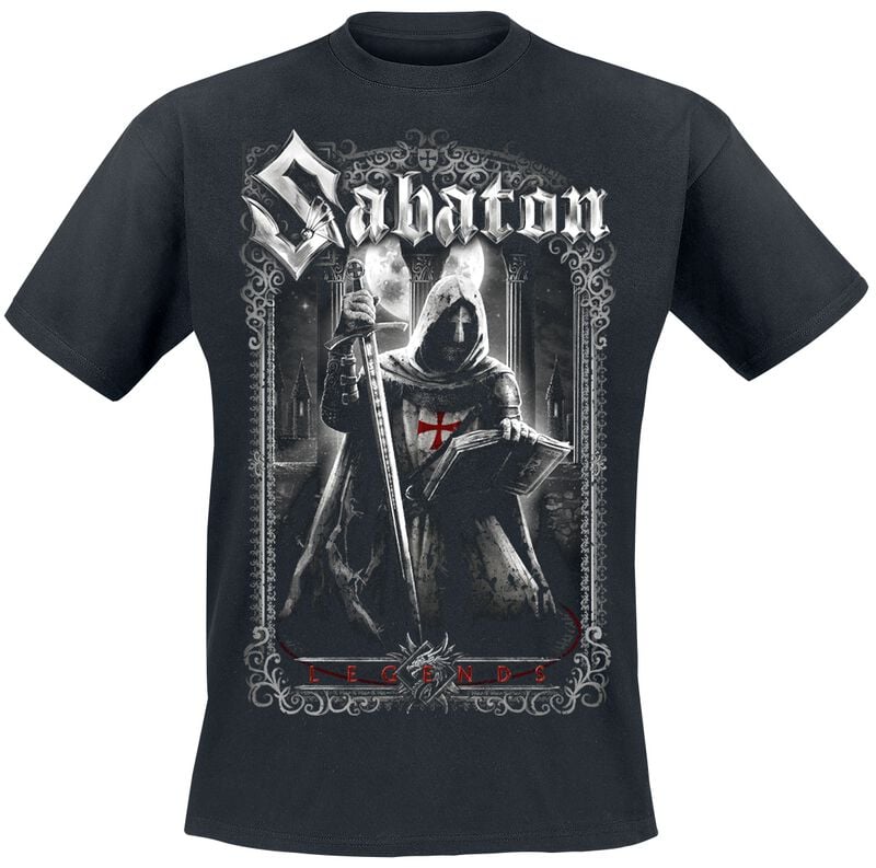 Sabaton T-Shirt Templars S to 5XL for Men black