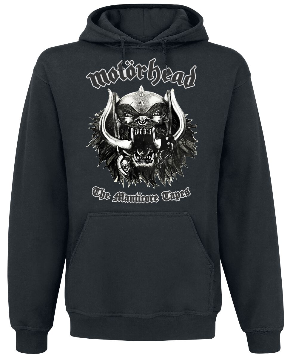 Motorhead Hoodie The Manticore Tapes Tracklist S to 3XL for Men black