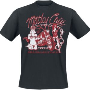 Mötley Crüe T-Shirt Girls 87 S to 4XL for Men black