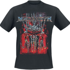 Megadeth T-Shirt Chaos Chains Vintage S to 4XL for Men black