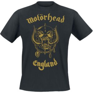 Motorhead T-Shirt Golden England Everything Louder Than Everything Else S to 4XL for Men black