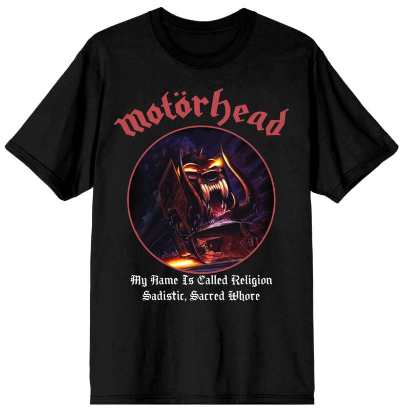 Motorhead T-Shirt 50 My Name Is Called Religion S to 4XL for Men black