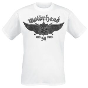 Motorhead T-Shirt Wings Badge S to 4XL for Men white
