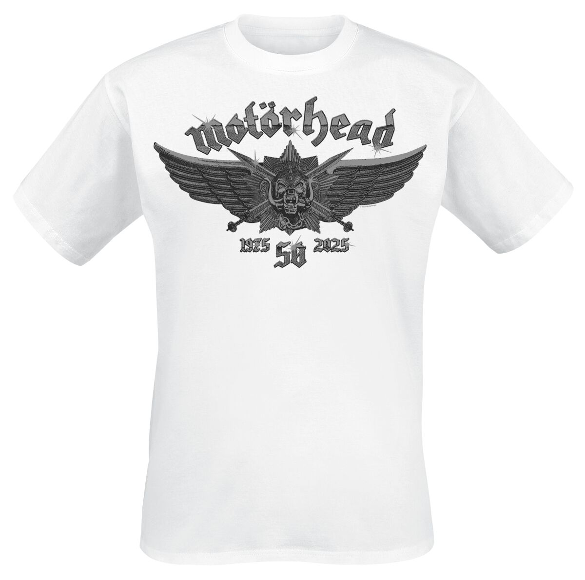 Motorhead T-Shirt Wings Badge S to 4XL for Men white