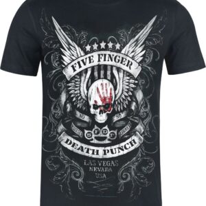 Five Finger Death Punch T-Shirt No Regrets Heavyweight S to 5XL for Men black