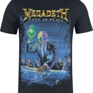 Megadeth T-Shirt Rust in peace Heavyweight S to XXL for Men black
