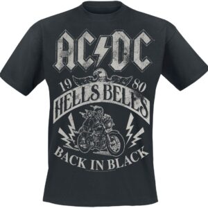 AC/DC T-Shirt Hells Bells 1980 Heavyweight S to 5XL for Men black