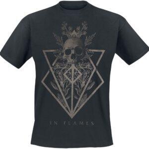 In Flames T-Shirt Skull Heavyweight S to 4XL for Men black