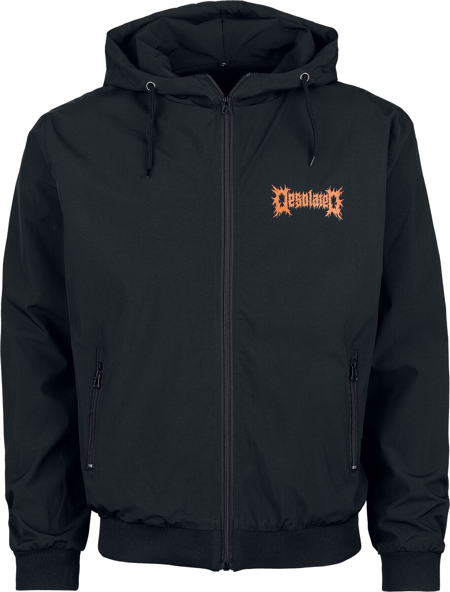 Desolated Windbreaker Logo S to 3XL for Men black