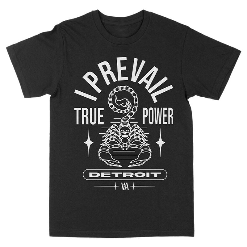 I Prevail T-Shirt True Power Scorpion S to XXL for Men black