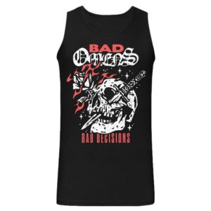 Bad Omens Tanktop Bad Decision Skull With Knife S to XL for Men black