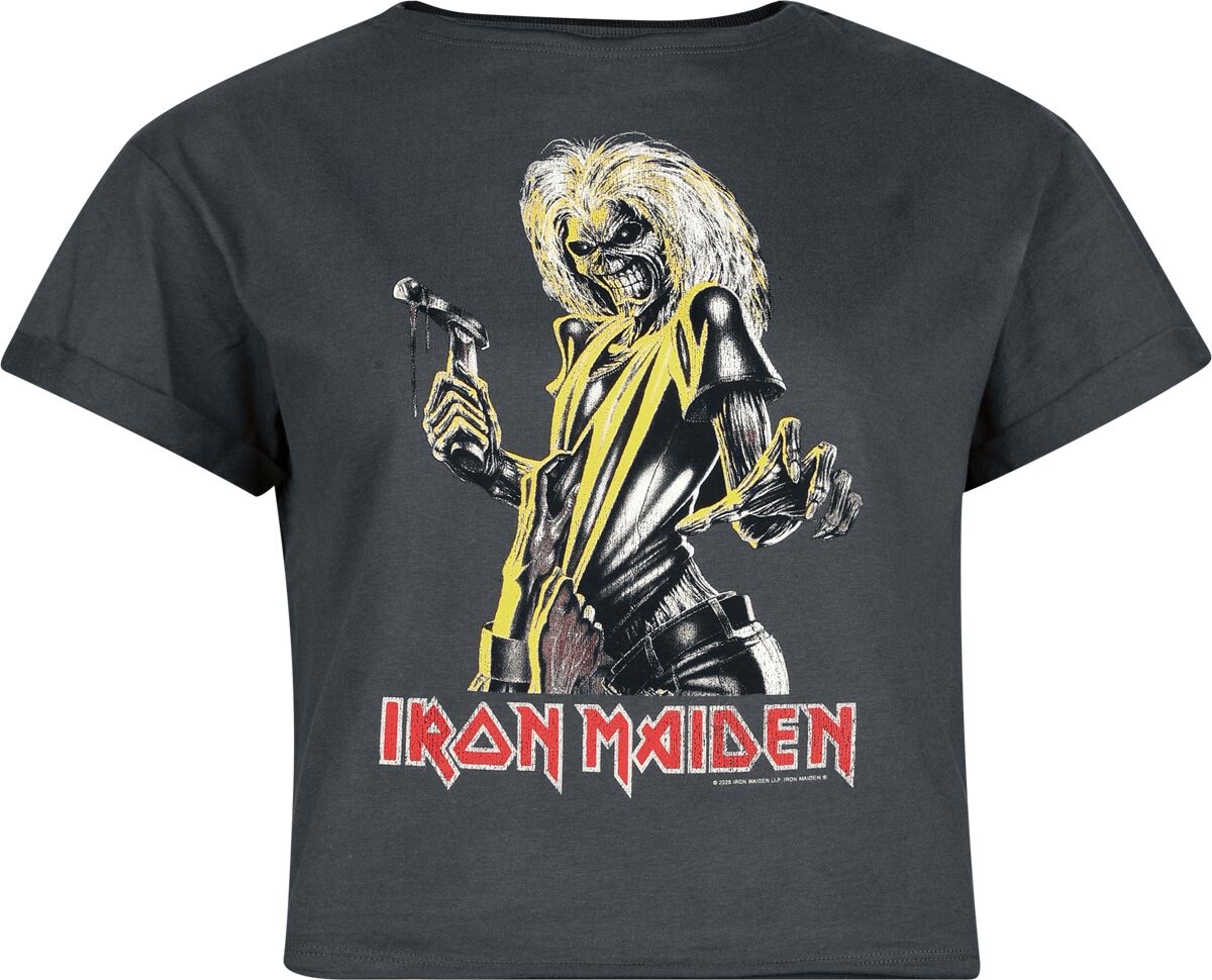 Iron Maiden T-Shirt Amplified Collection Killers XS to XL for Women charcoal