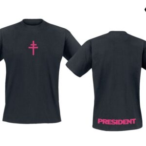 President T-Shirt Cross S to 4XL for Men black