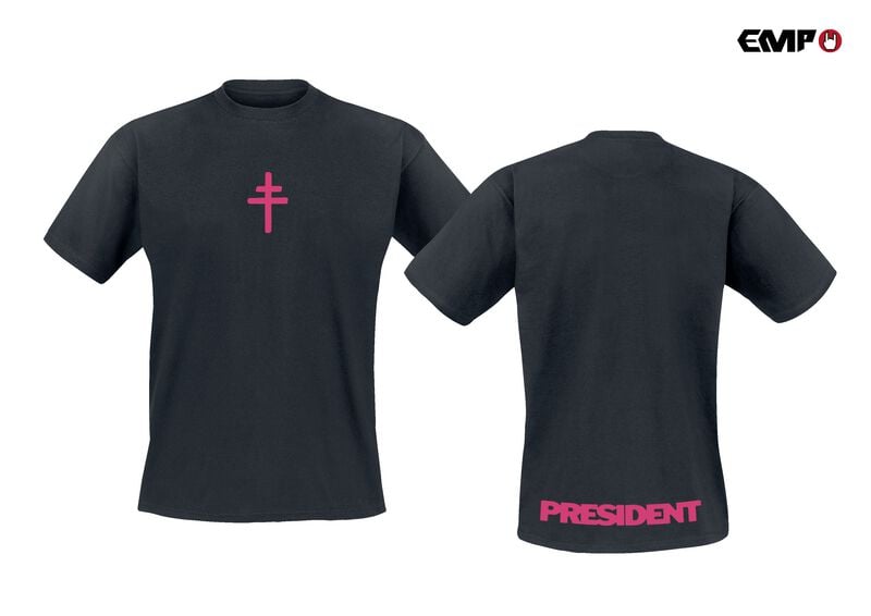 President T-Shirt Cross S to 4XL for Men black